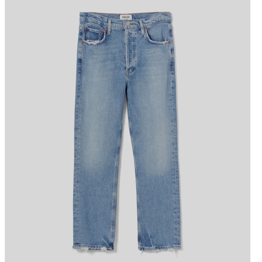 Agolde Riley Slim Crop jeans Sz 26 EUC - Picture 1 of 12